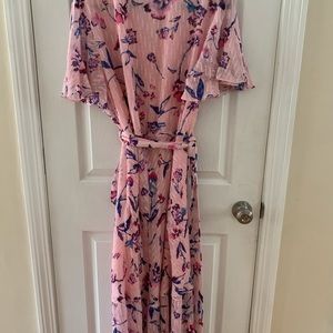 Tanya Taylor pink Floral Dress